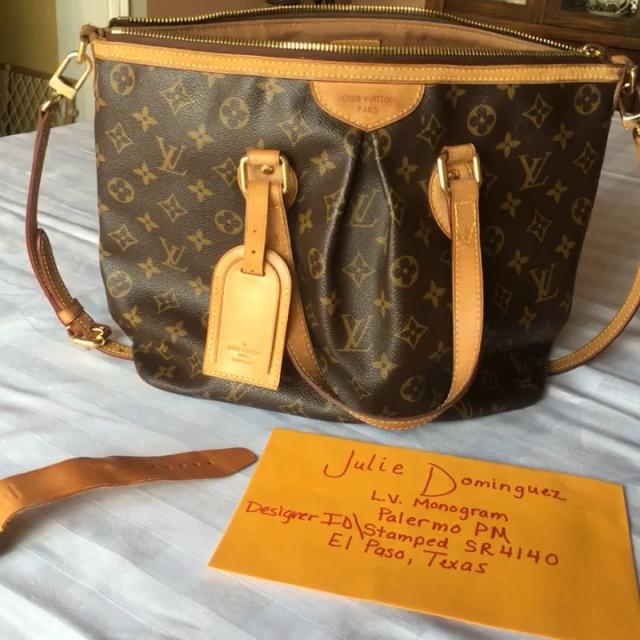 ❌❌ SOLD❌❌Authentic Louis Vuitton Palermo MM Used in - Depop