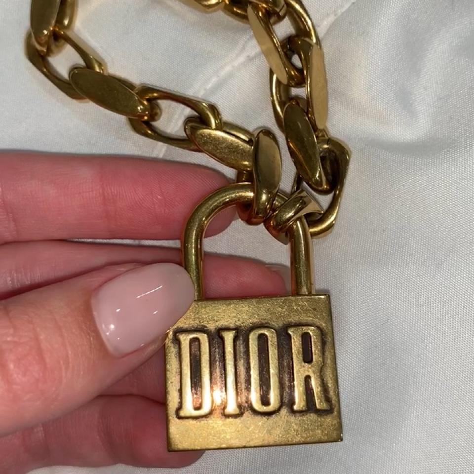 DIOR Lucky Locket Necklace Womens Fashion Jewelry  Organisers Necklaces  on Carousell