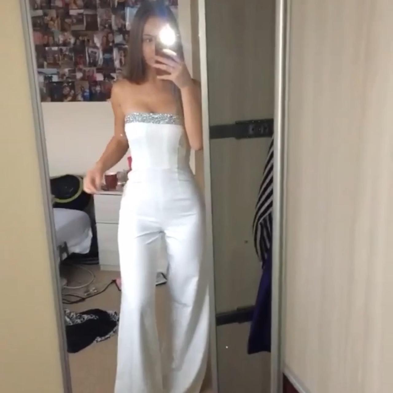 oh polly white jumpsuit