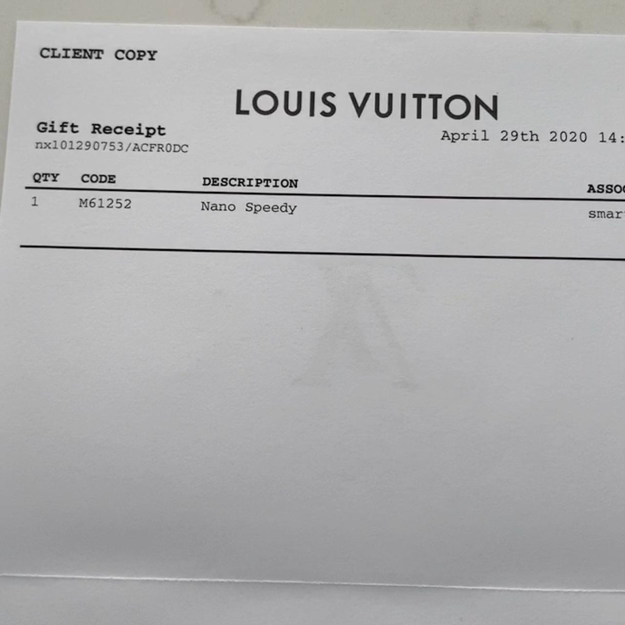 Vintage Louis Vuitton nano speedy white - Depop