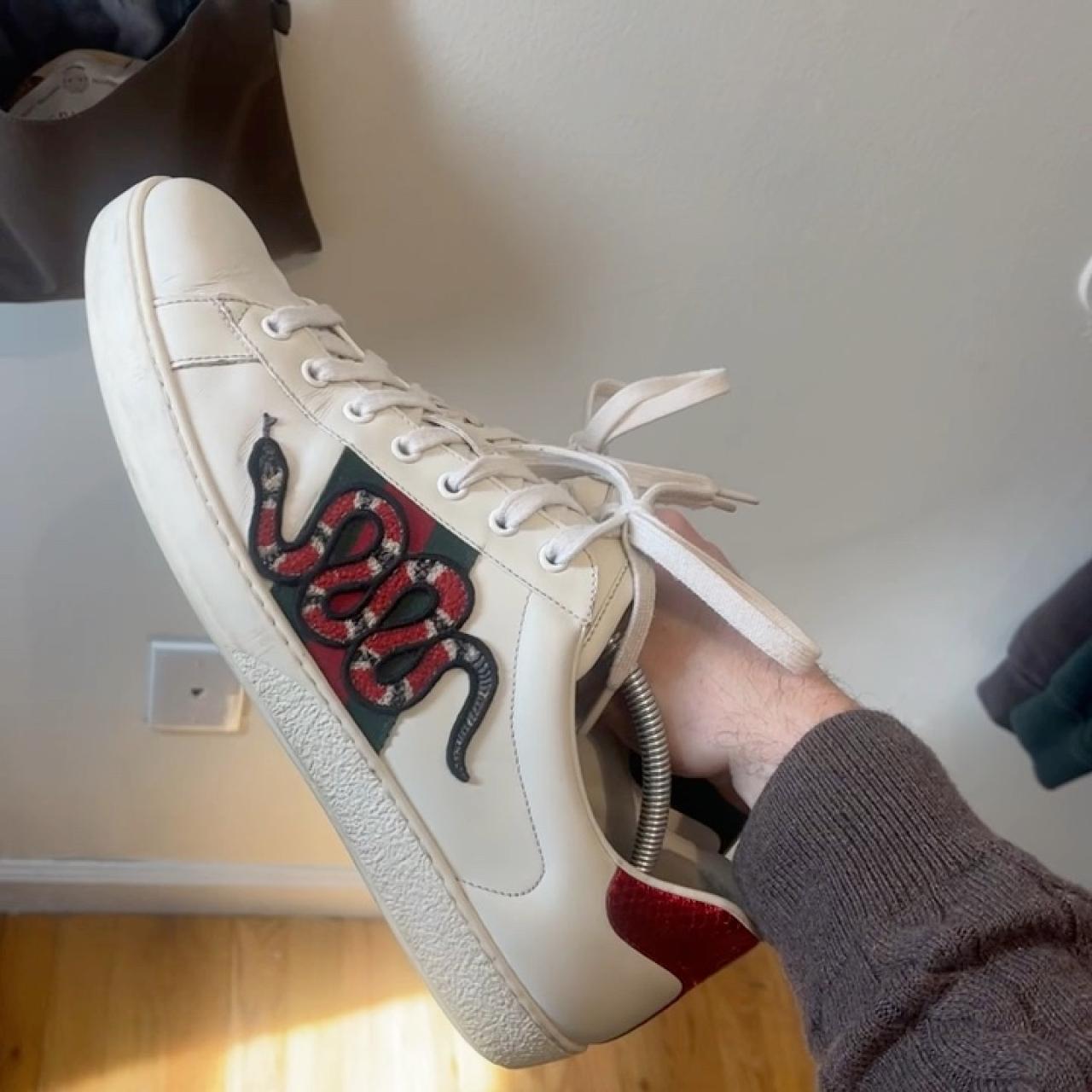 mens black gucci trainers