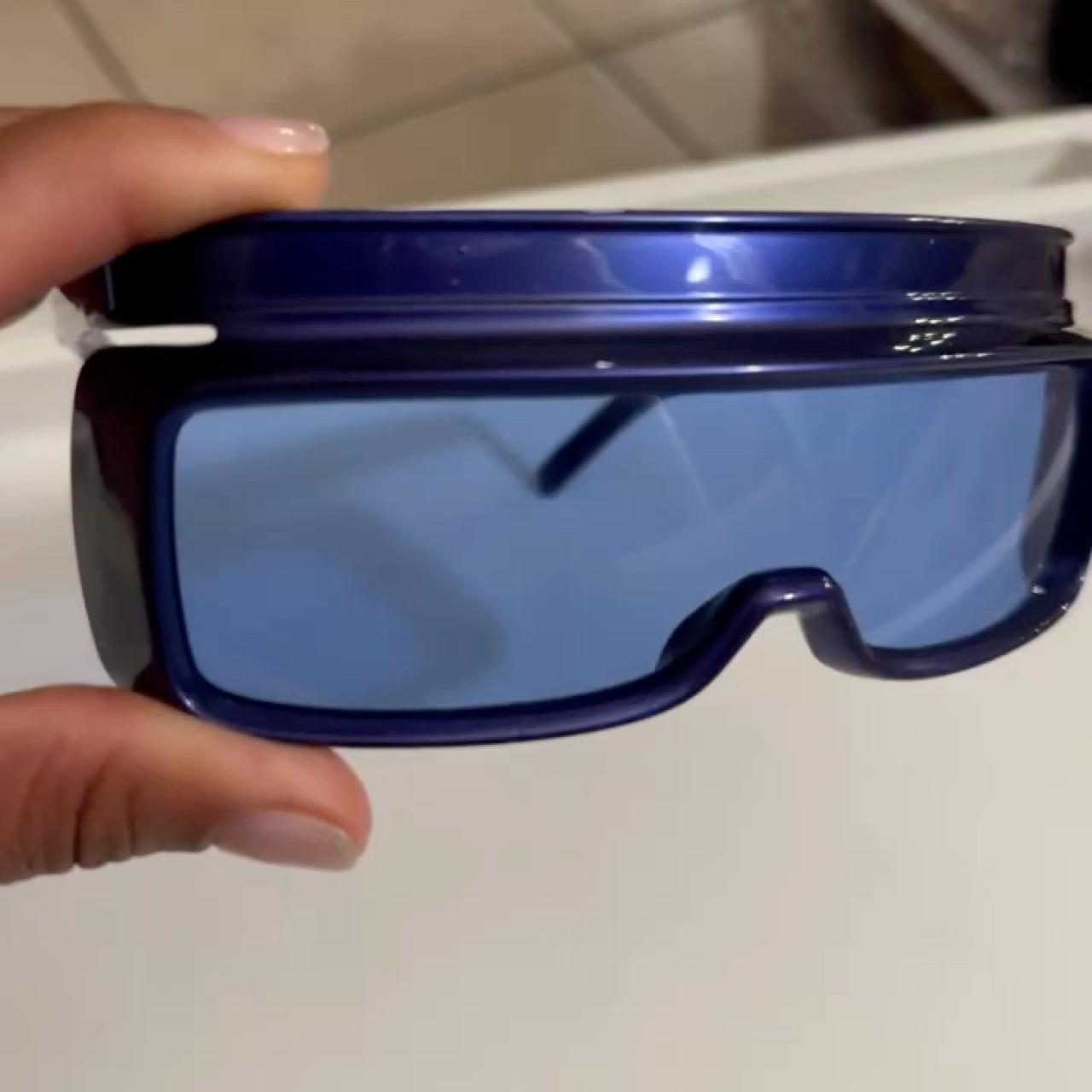 Dior Homme 2009 Blue Blowshield Sunglasses Spring... | Depop