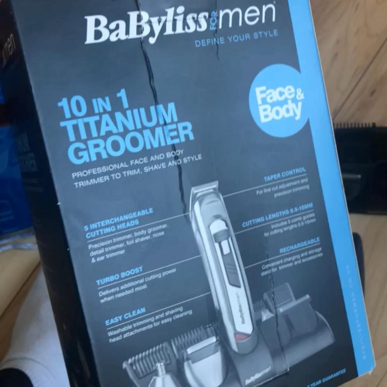 babyliss 10 in 1 titanium groomer charger