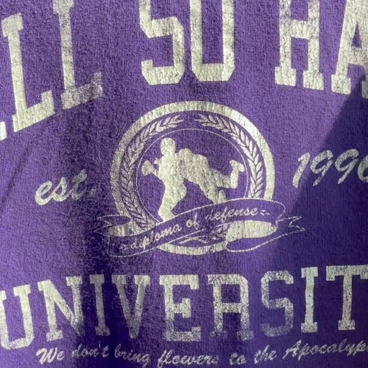 💜 BALL SO HARD UNIVERSITY sporty football graphic... Depop