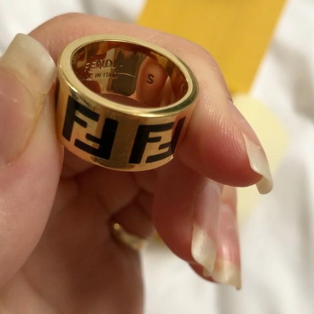 fendi ff ring gold