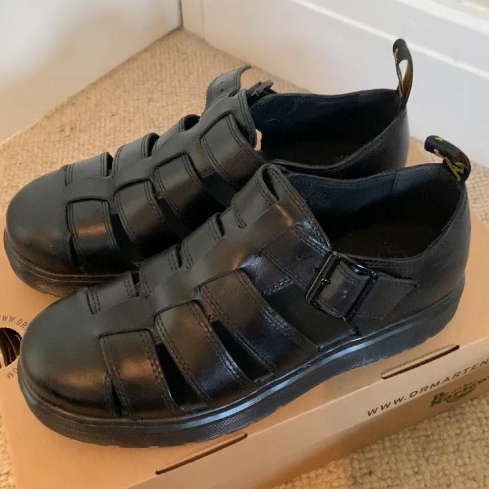 Dr Martens Vibal sandals Black. Only worn a couple - Depop