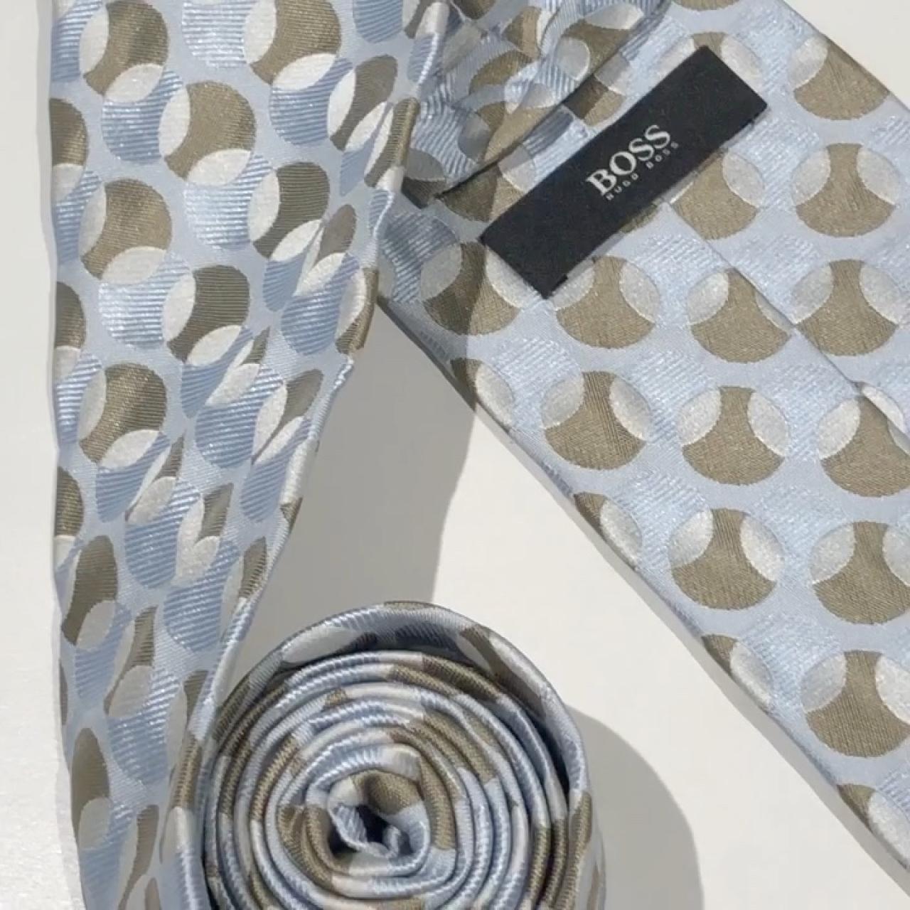 hugo boss silver tie clip