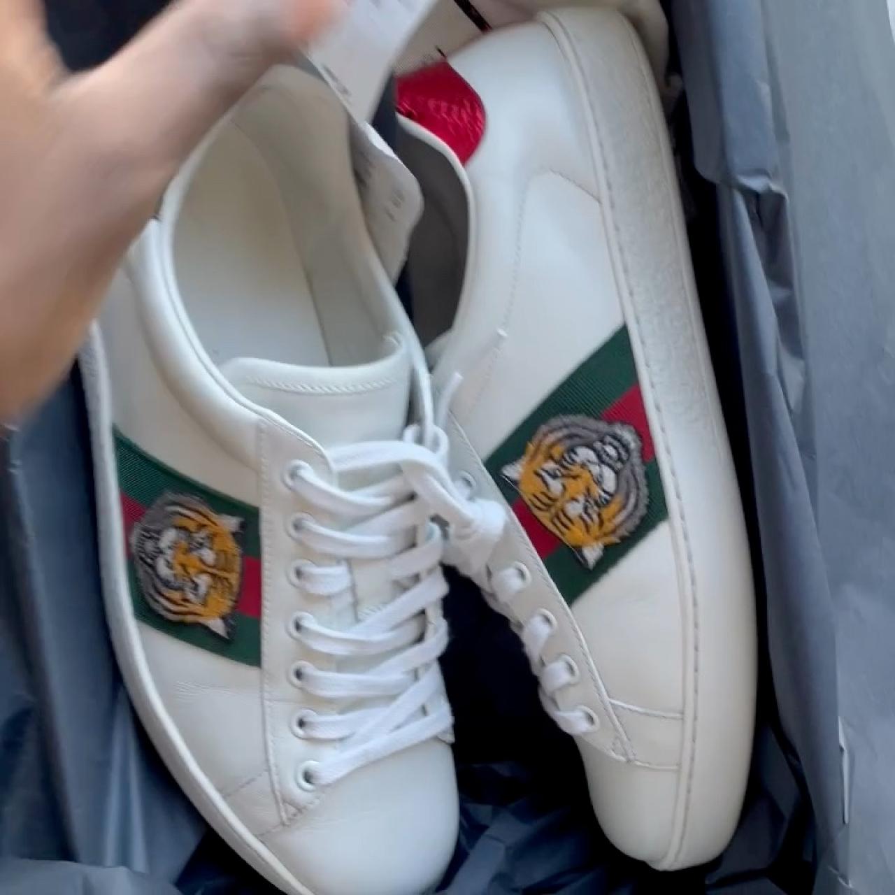 gucci flat trainers