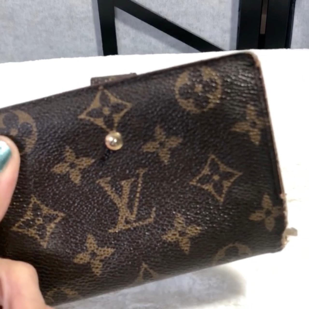 LV wallet, never used has been sitting in the box. - Depop