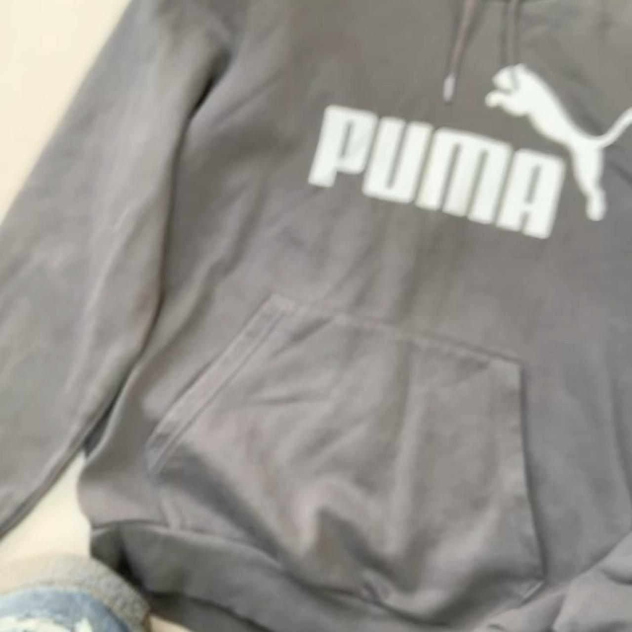 PUMA grey normal fit men’s hoodie , XS men’s ,... - Depop