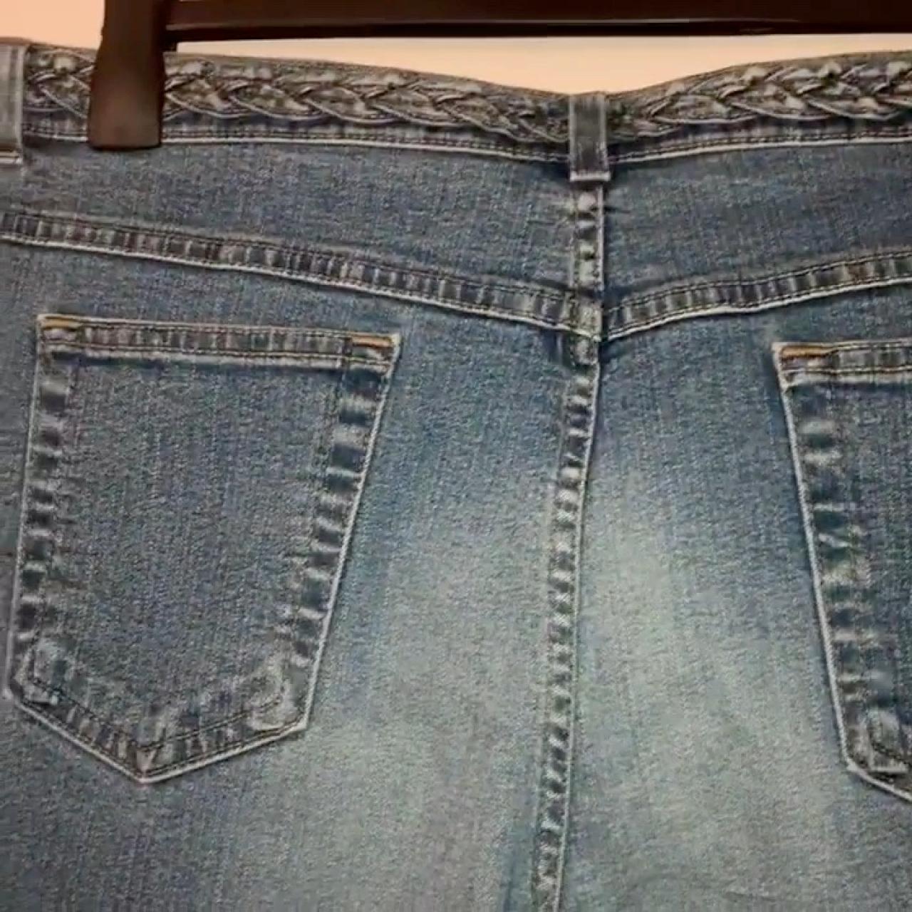 🌈 Vintage M&S Distressed Stone Wash Blue Denim Jeans... - Depop
