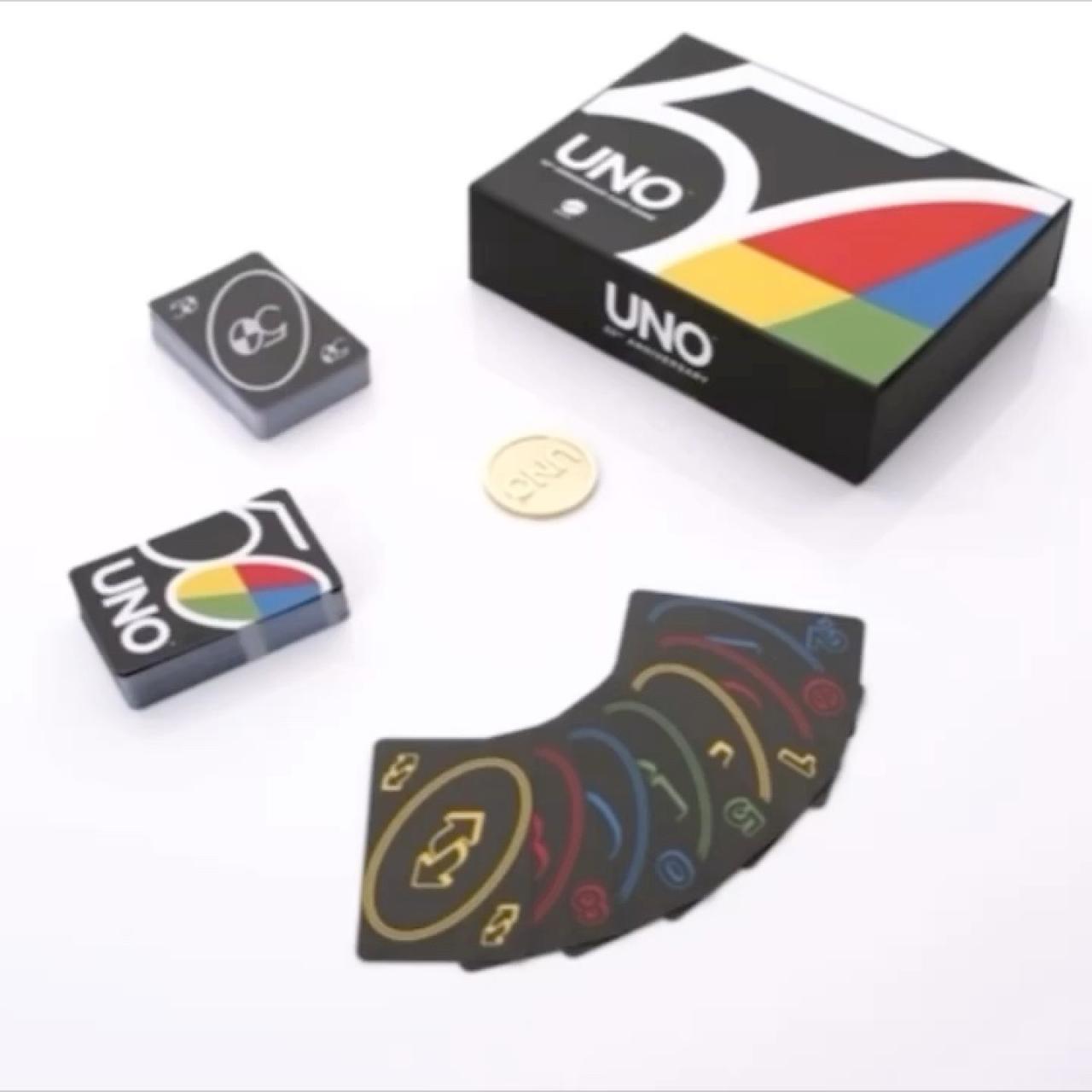 Mattel UNO Premium 50th Anniversary Edition Matching Card Game