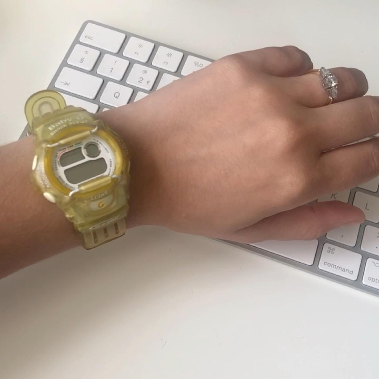 ORIGINAL 90s BABY G YELLOW WATCH NEEDS BATTERY BUT Depop