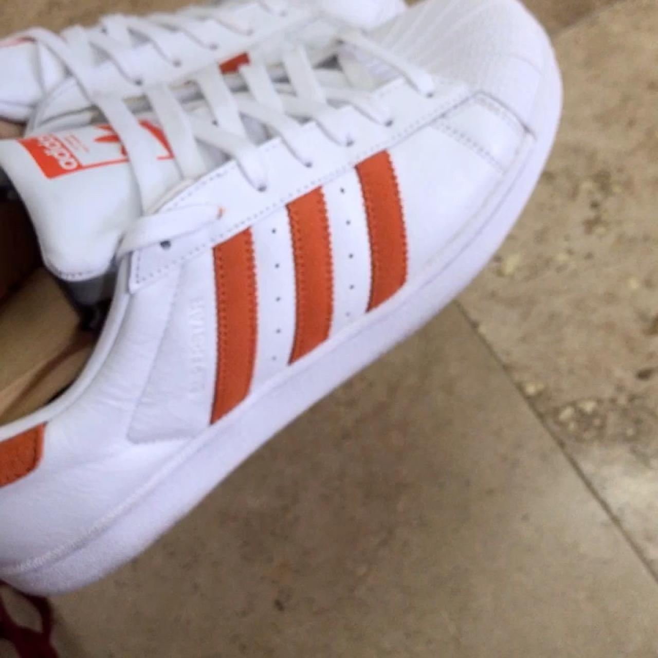 orange shell toes