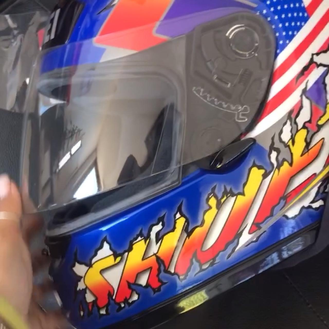Casco SHOEI XR-800 mod 🇺🇸 AMERICA da DONNA o RAGAZZA - Depop