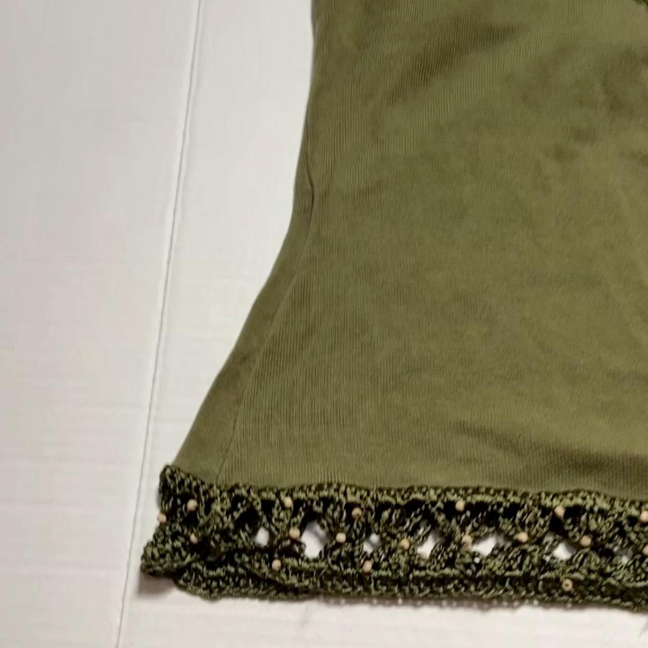 Bebe Men's Green Top Depop