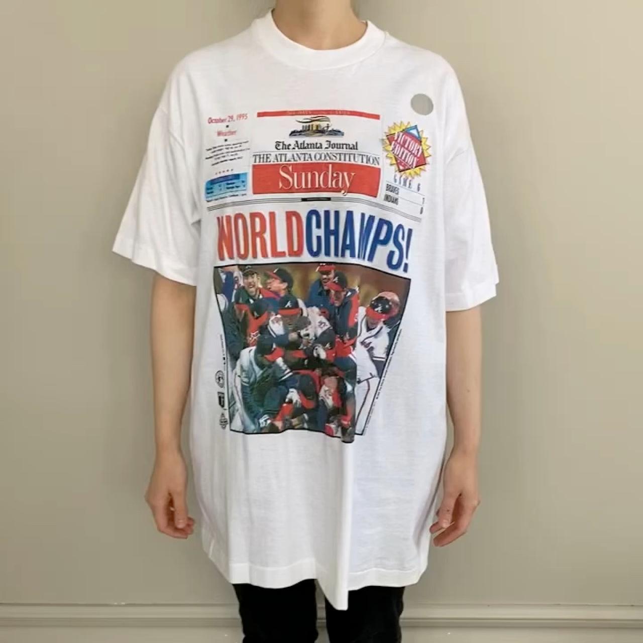 Vintage MLB Official World Series Champions 1995 | Depop