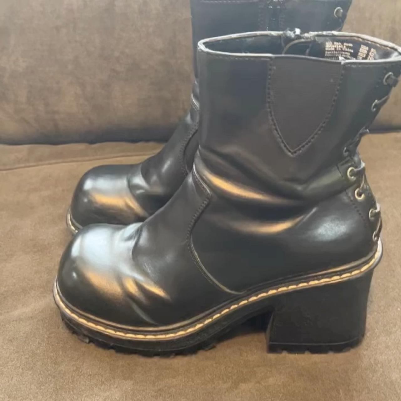 Vintage 00s Digger Military Leather Boots