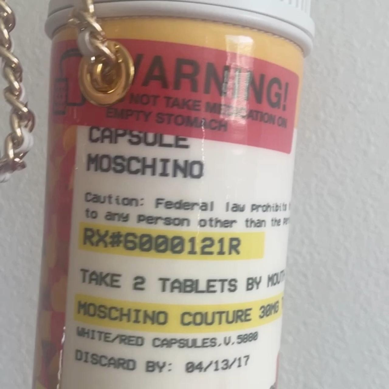 Moschino Pill Bottle crossbody bag. Purchased from - Depop