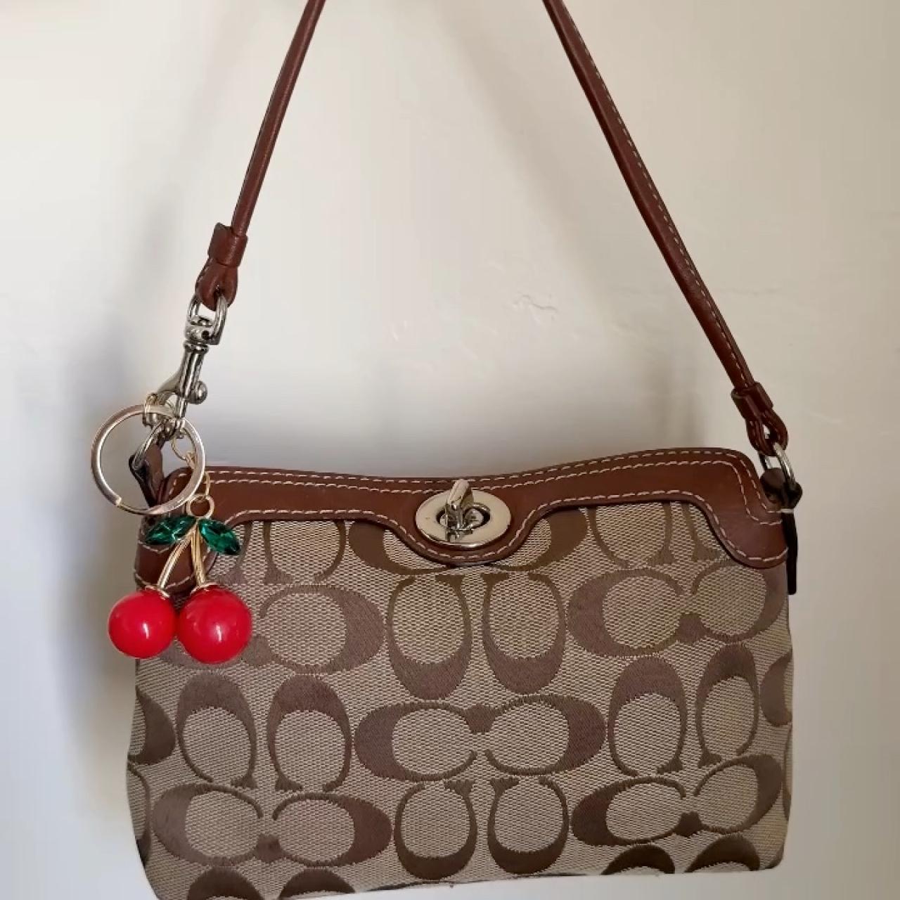 ?COACH vintage mini bag in brown signature C