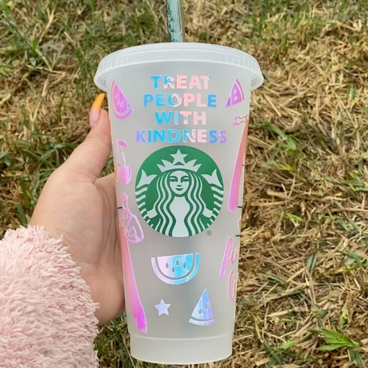 unicorn frappe (Starbucks) sticker buy any 2, get - Depop