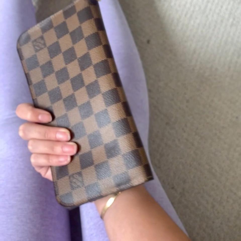 Louis Vuitton Monogram Leather Travel Wallet - - Depop