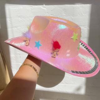 avani pink cowboy hat