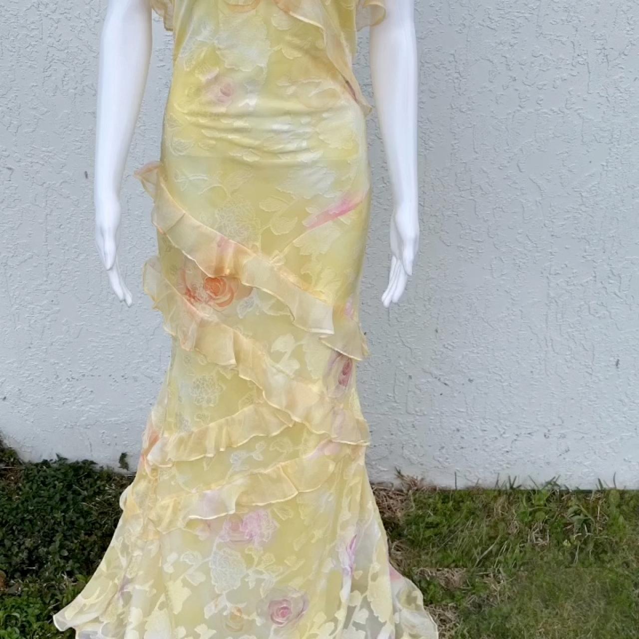white christmas dresses Love Shack Fancy Rialto Maxi Yellow – shortandsweethire main image 1