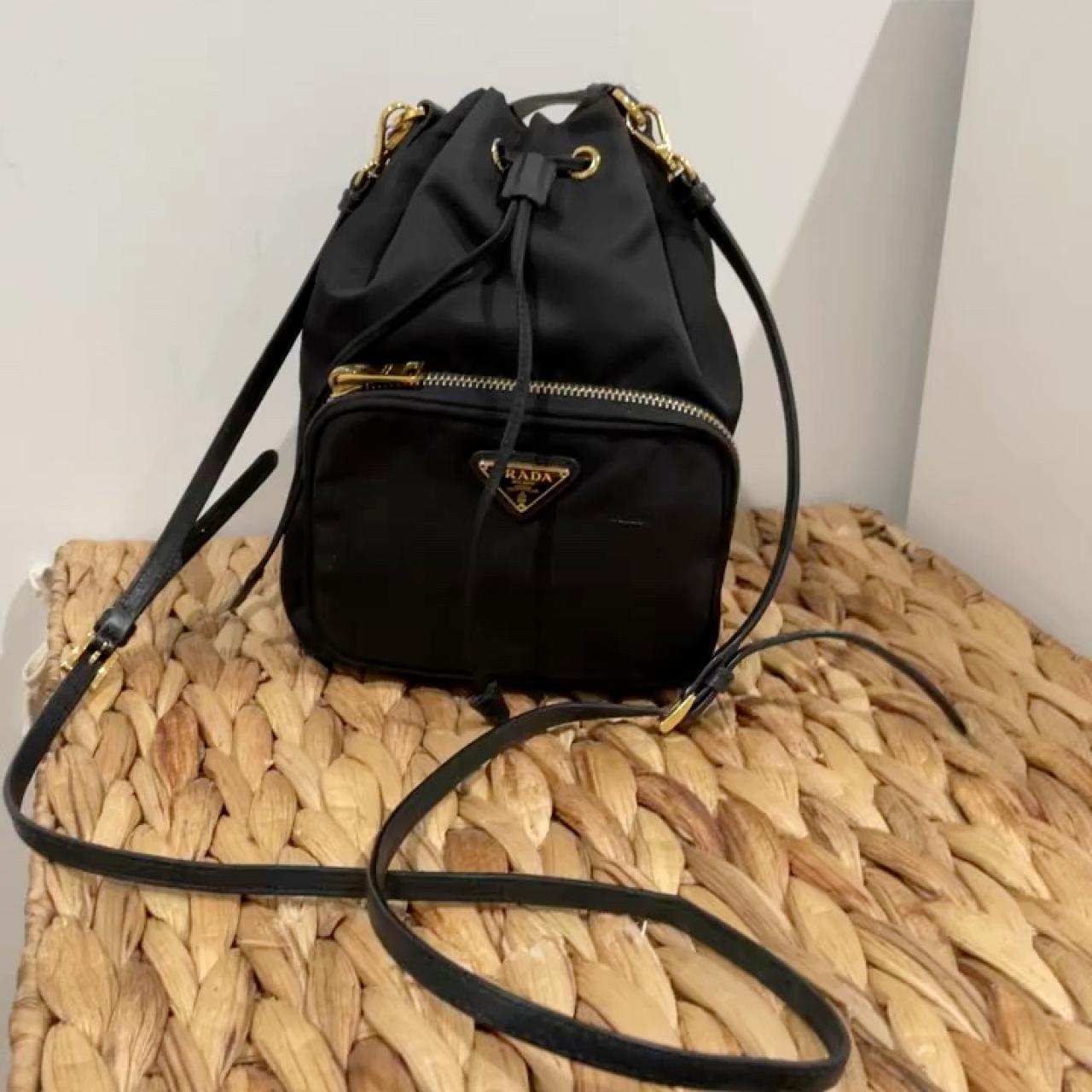 AUTHENTIC Prada Nylon Bucket Crossbod Bag / Handbag... - Depop