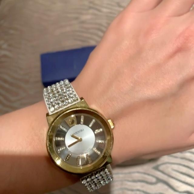 Swarovski ゴールド カジュアルウォッチ Amazon.com: Swarovski Unisex-Adult's Attract Stainless Steel