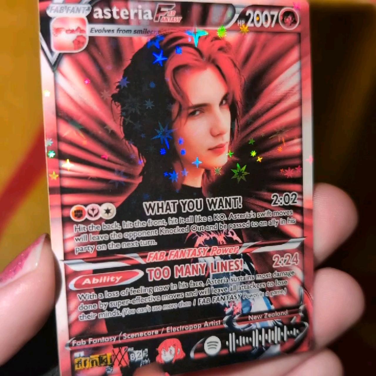 Asteria [Fab Fantasy] Holographic Trading... | Depop