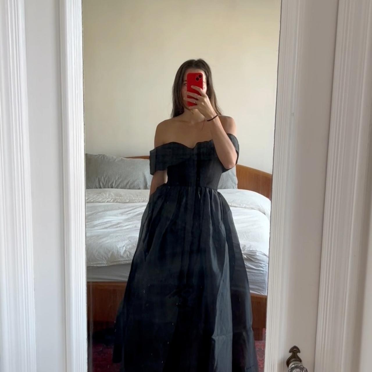 white christmas dresses Aje Cordelia Corseted Maxi Dress, Black – Plus One Dress Hire