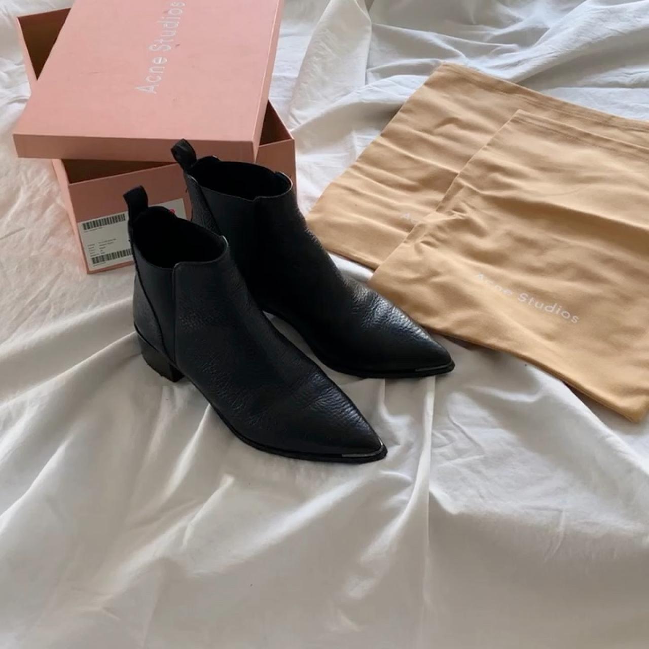 Acne Studios boots • Jensen grain black • worn... - Depop