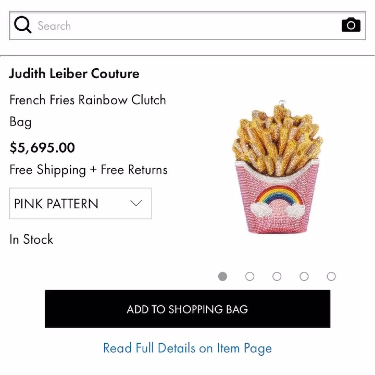 Fries Rainbow Clutch Bag
