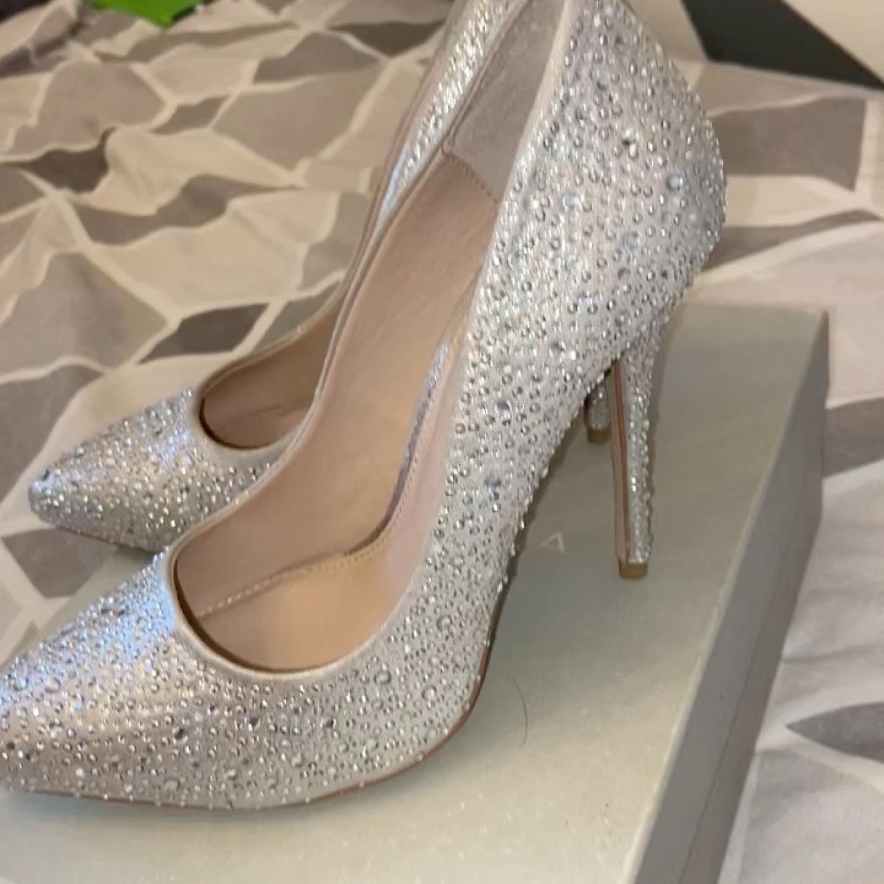 Silver Carvela Kurt Geiger high heels, these have... - Depop