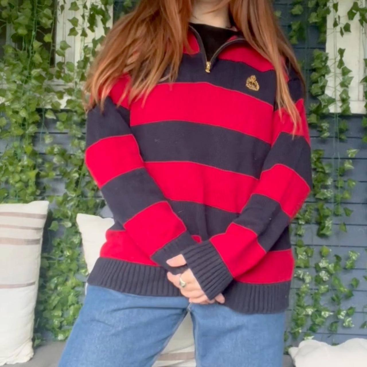 Vintage 90s Early 2000s Lauren Ralph Lauren Navy Red | Depop