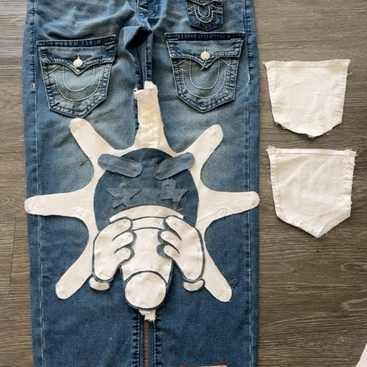 BLUE WAY ダメージ加工 TRUE RELIGION似 archive True Religion