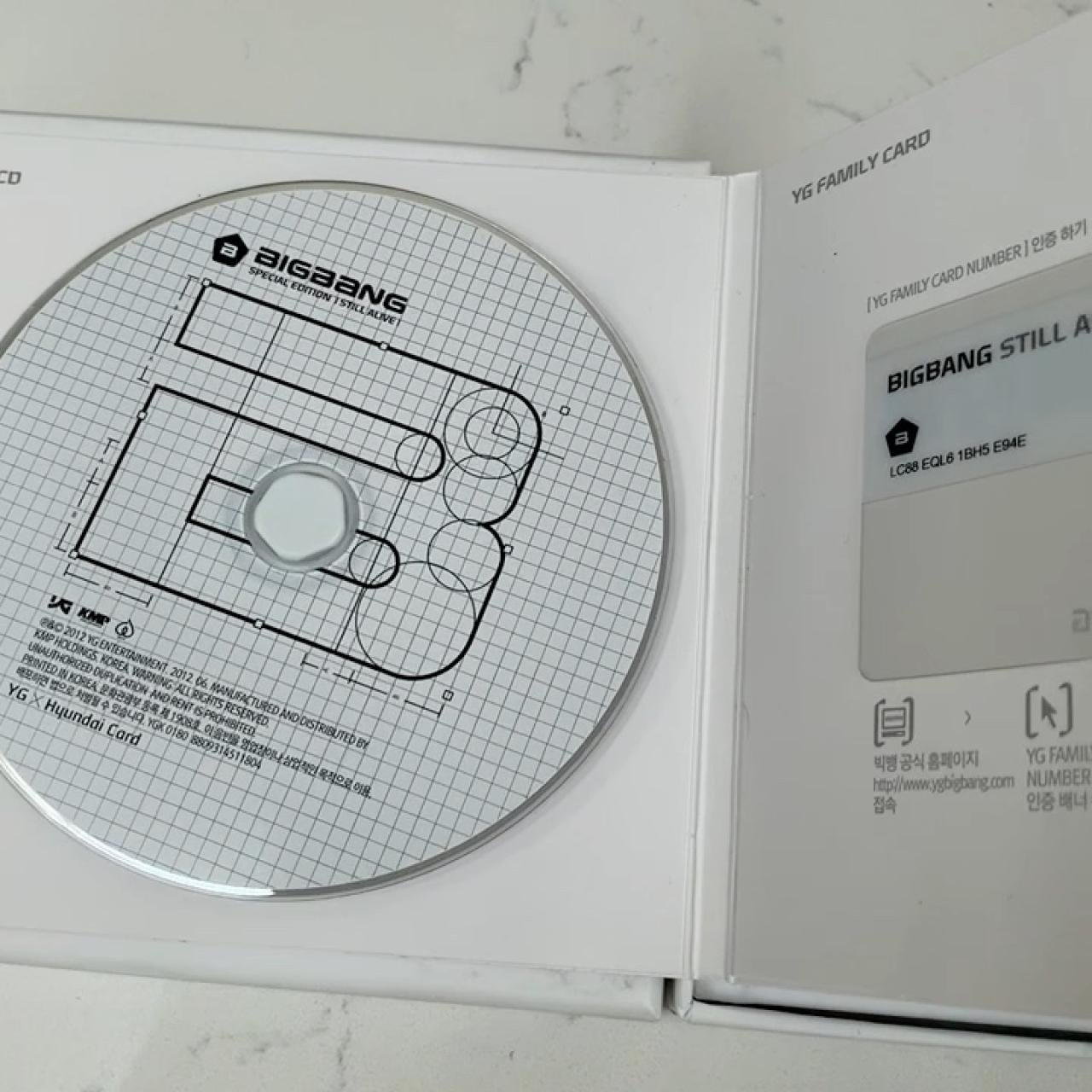 BIGBANG Special Edition Still Alive CD+Card CD has | Depop