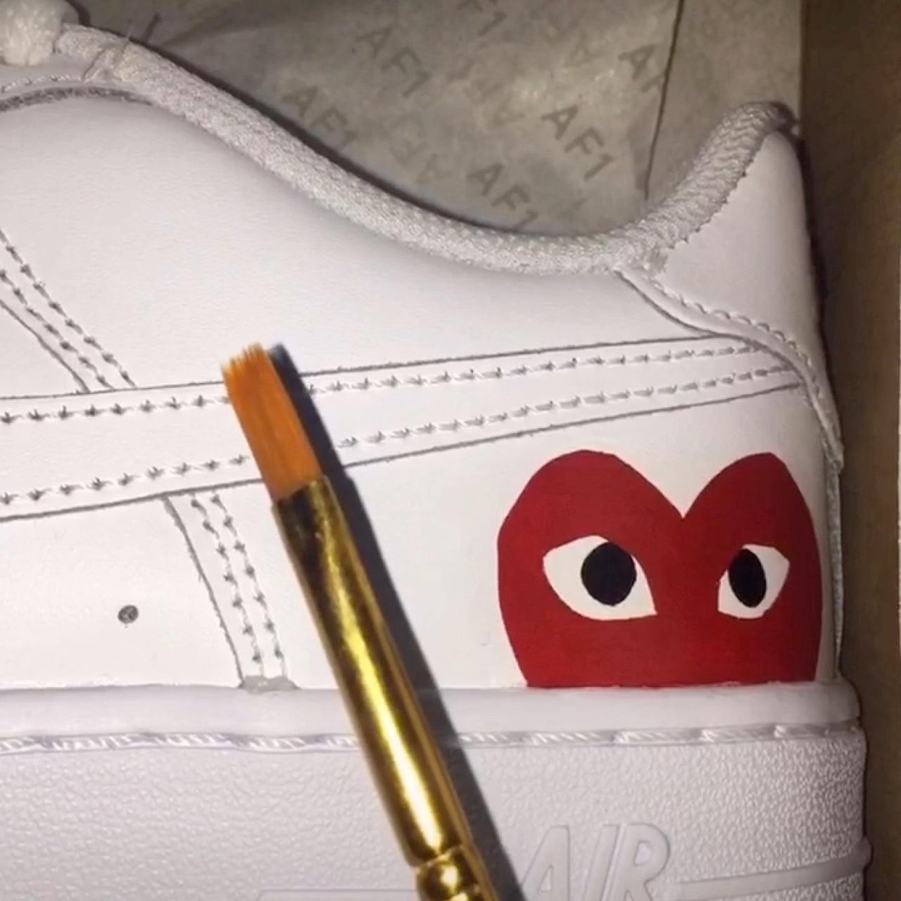 Adults Custom “LV” Air Force 1 (Sizes 6.5+) free - Depop