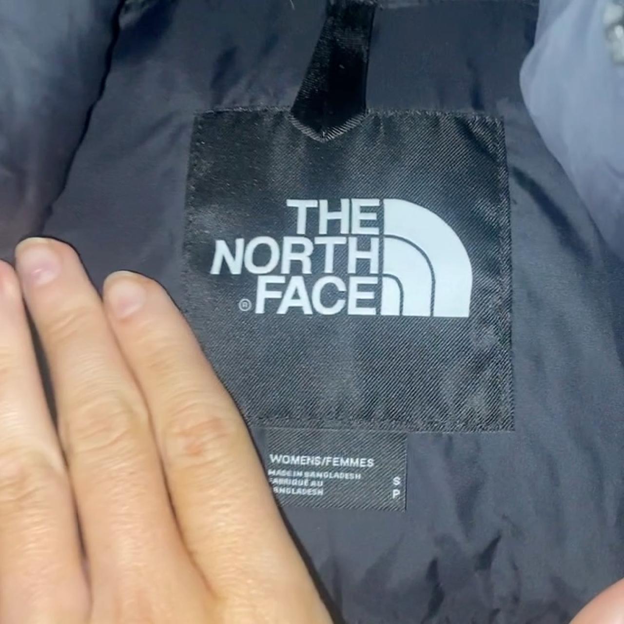 Black and yellow north face puffer jacket. 1996... - Depop