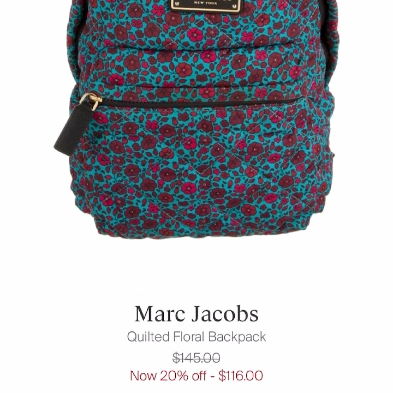 Marc Jacobs Quilted Nylon Print Backpack. In... | Depop display picture 3