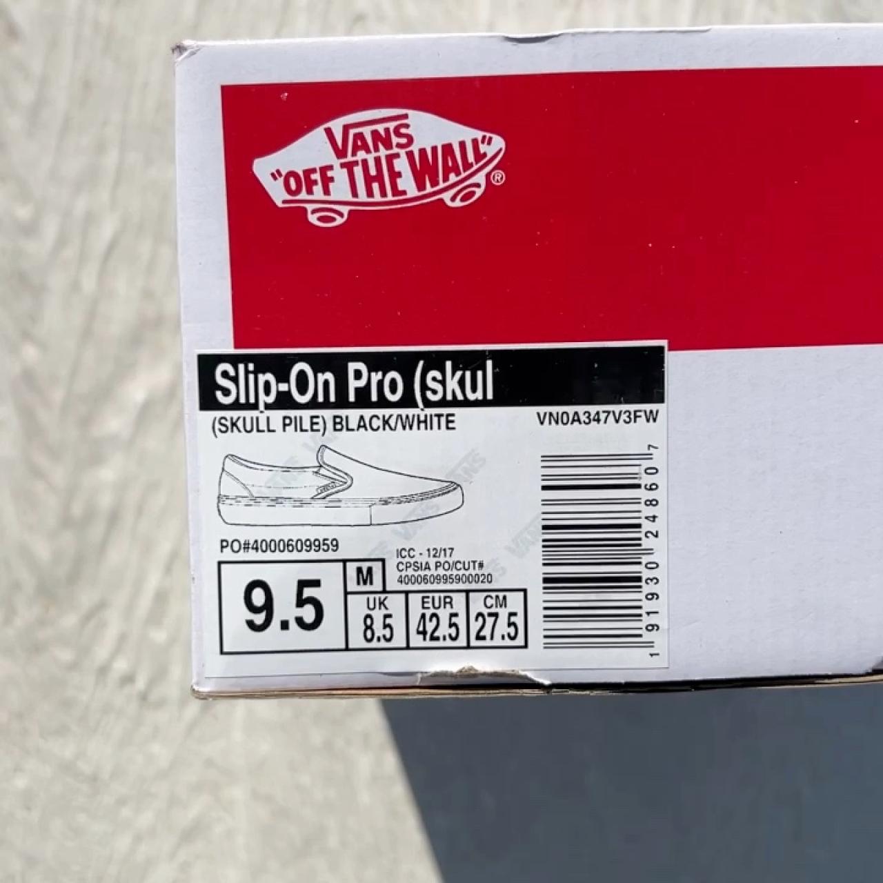 Vans x Supreme Slip-On Skull pile size 9.5 Brand - Depop