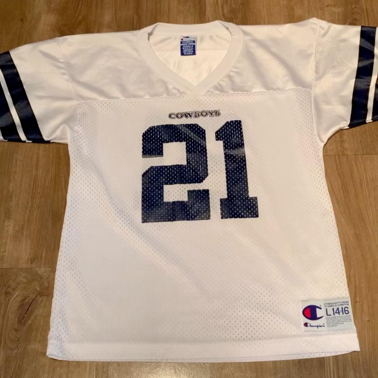 Vintage 90s Deion Sander #21 Dallas Cowboys NFL - Depop