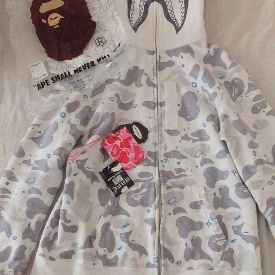 bape space camo hoodie white