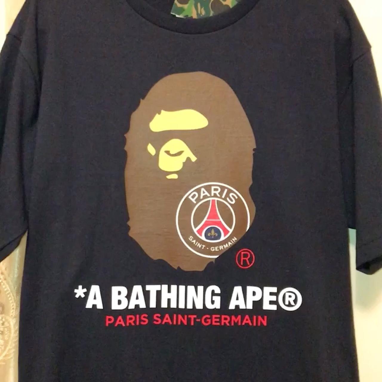 ?BAPE ❌ PSG collab tee TEE? ❌LIMITED EDITION❌ ?DEAD... | Depop