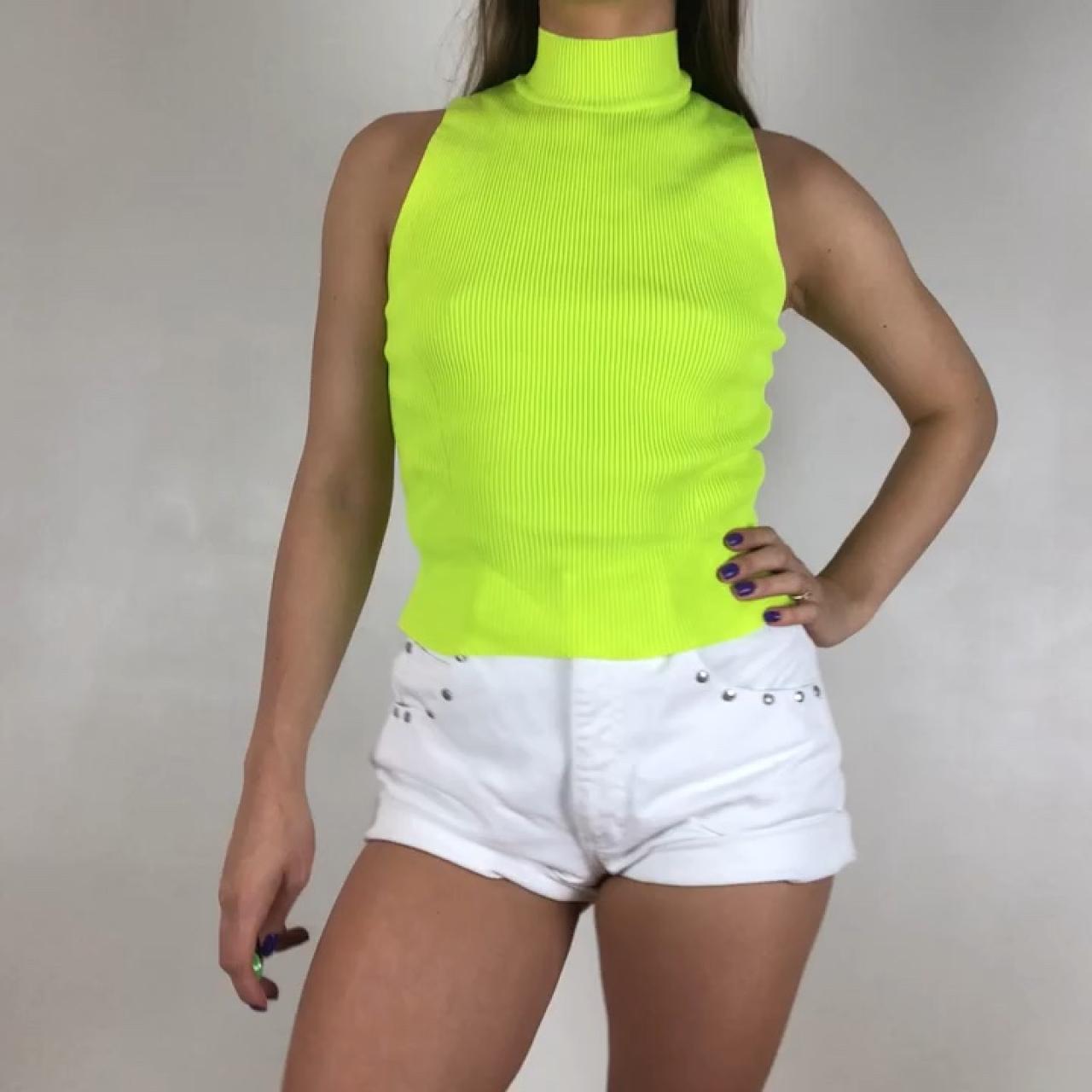 zara turtleneck neon