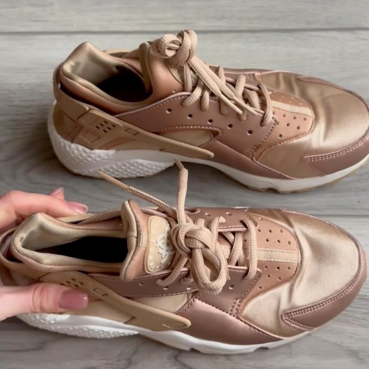 Nike Huarache Sneakers Rose Gold size 8 good. Depop