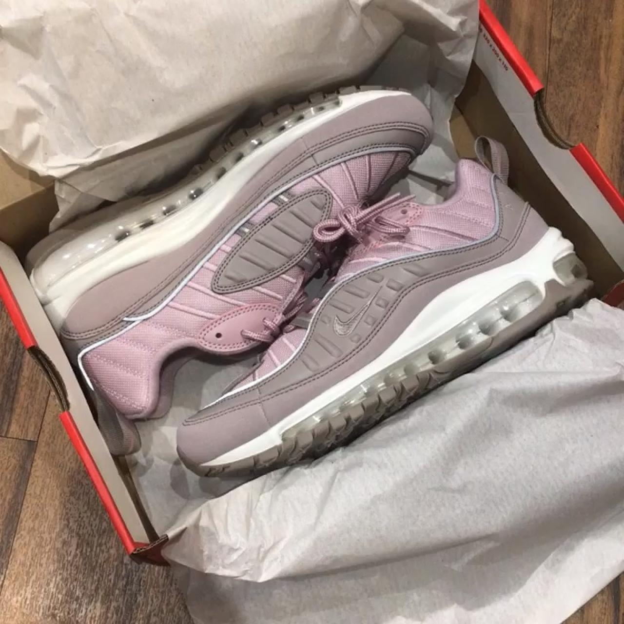 NIKE AIR MAX 98 PINK pumice plum chalk summit Depop NIKE AIR MAX 98 PINK pumice plum chalk summit Depop