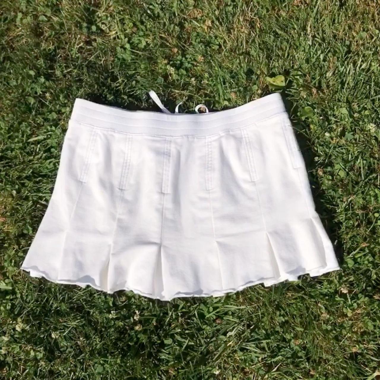 White Tennis Mini Skirt 🎾 🤍 Cotton stretch tennis... Depop