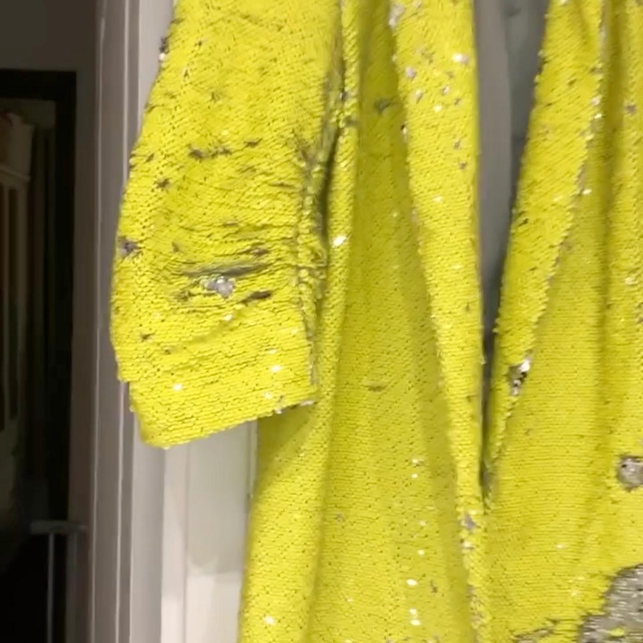 yellow sequin jacket